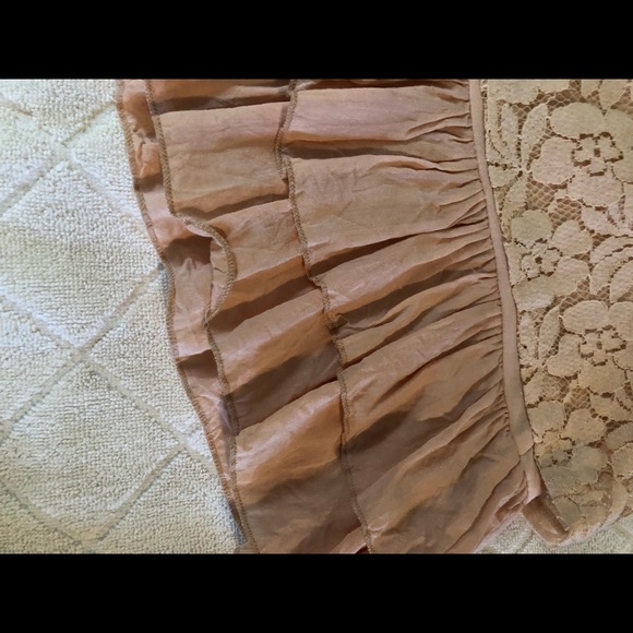 Mystree flirty girly pale peach dress or top, sz L - Picture 6 of 8